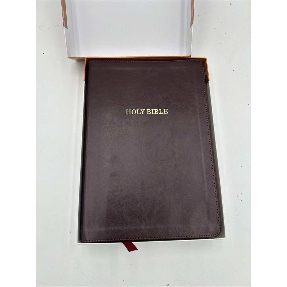 KJV Bible Super Giant Print Red Letter Deluxe Reference New in Box - Picture 2 of 5